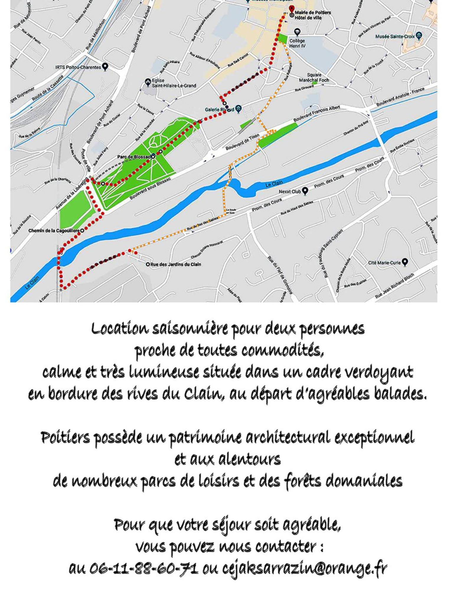 普瓦捷Les Jardins Du Clain公寓 外观 照片
